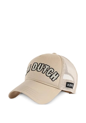 Von Dutch Buckl M logo-patch cap - Neutrals