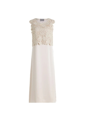 Betty Barclay crochet-knit dress - Neutrals