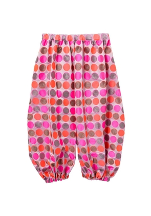 Comme Des Garçons Comme Des Garçons polka-dot cropped trousers - Pink