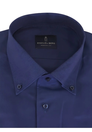 EMANUEL BERG textured button-down shirt - Blue