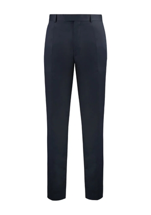 Zegna jetted-pocket tailored trousers - Blue
