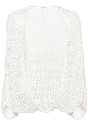 P.A.R.O.S.H. Cruz crochet-knit cardigan - White