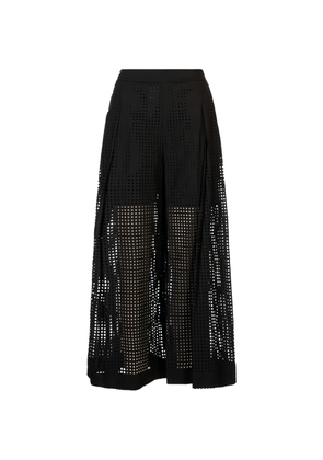 MeimeiJ perforated palazzo pants - Black