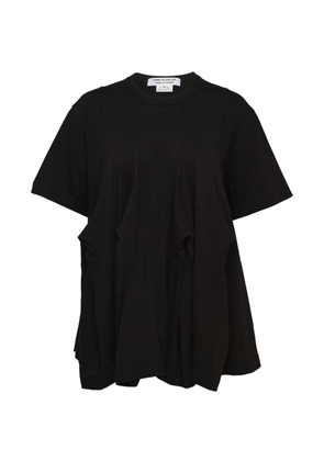 Comme Des Garçons Comme Des Garçons draped-panel T-shirt - Black