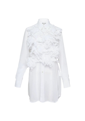 Comme Des Garçons Comme Des Garçons ruffled georgette blouse - White
