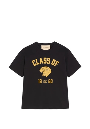 Valentino Garavani cotton T-Shirt with panther print - Black