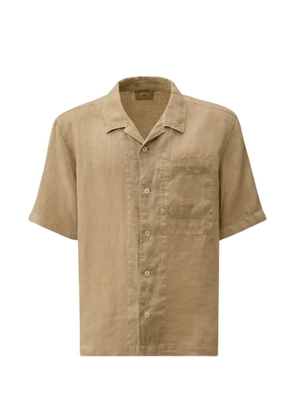 C.P. Company logo-embroidered cotton shirt - Neutrals