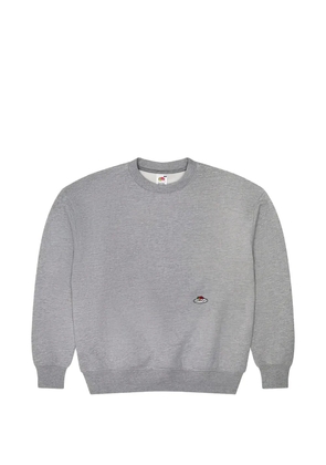 HommeGirls x Fruit of the Loom logo-patch sweatshirt - Grey