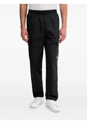 Ea7 Emporio Armani logo-print cargo pants - Black