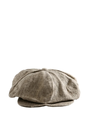 Ziggy Chen panelled tie-fastening hat - Neutrals