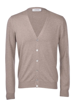 Gran Sasso virgin wool v-neck cardigan - Brown