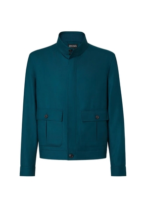 Zegna patch pocket blouson - Green