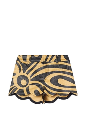 PUCCI scallop-trim shorts - Neutrals