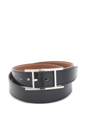 Hermès Pre-Owned 2020 Togo reversible belt - Black