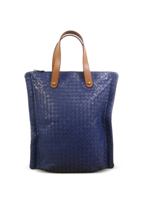 Bottega Veneta Pre-Owned top-handles woven calfskin tote bag - Blue