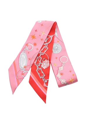 Hermès Pre-Owned 2010s Twilly C'est La Fete scarf - Red