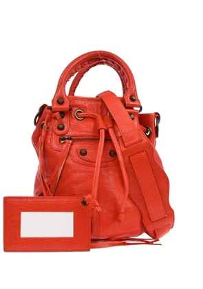 Balenciaga Pre-Owned mini Classic Pompon bucket bag - Red