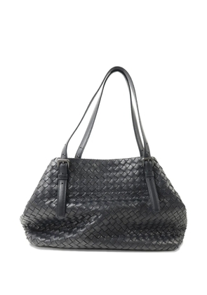 Bottega Veneta Pre-Owned Intrecciato buckle-detail shoulder bag - Black