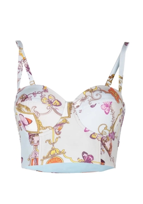 L'Agence Sonya crop top - Blue