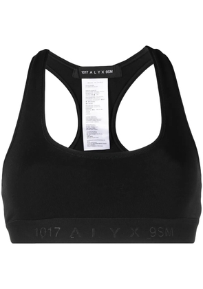 1017 ALYX 9SM logo band cotton bra - Black