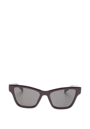 Gucci Eyewear Interlocking G Web-stripe sunglasses - Red