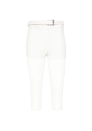 Vestiaire d'un Oiseau Libre belted mesh-panel trousers - Neutrals