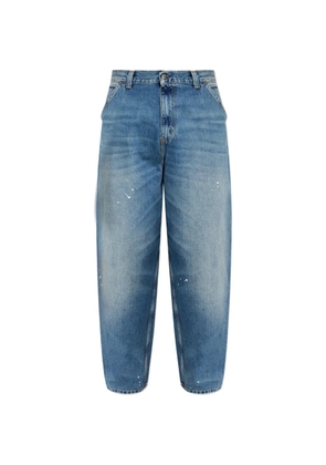 Carhartt WIP paint-splatter carpenter jeans - Blue