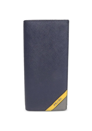 Prada Pre-Owned Saffiano leather long wallet - Blue
