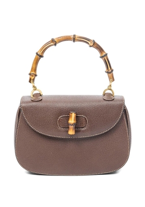 Gucci Pre-Owned Bamboo top-handle shoulder bag - Brown