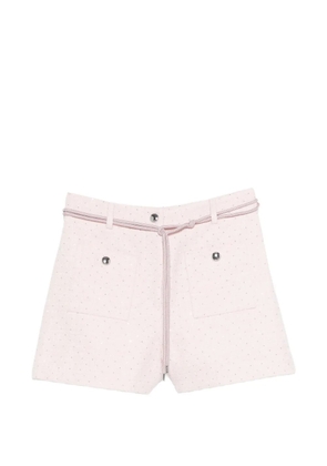 Maje embellished tailored shorts - Pink