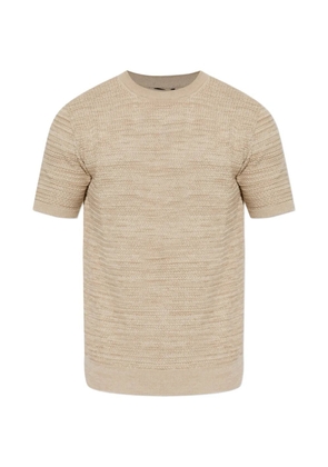 ETRO textured Pegasus-patch T-shirt - Neutrals