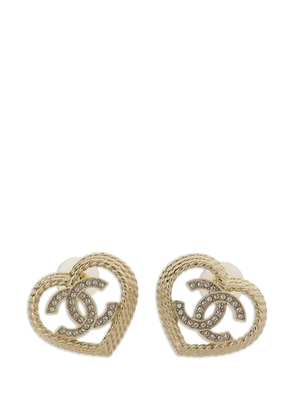 CHANEL Pre-Owned Heart earrings - Gold
