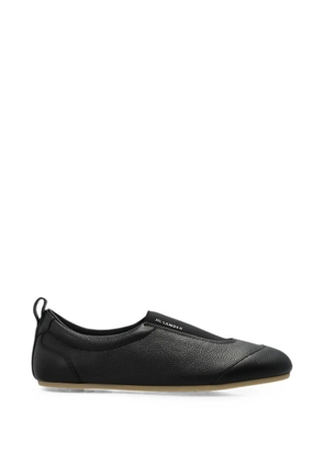 Jil Sander Etage grainy leather slip-on sneakers - Black