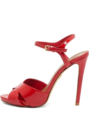 Tory Burch Pre-owned 130mm patent-leather sandals - Red