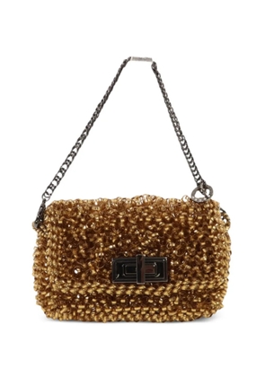 Anteprima Lucchetto Miniatura shoulder bag - Gold
