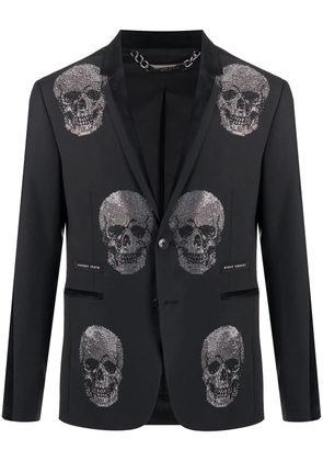 Philipp Plein embellished Skull blazer - Black