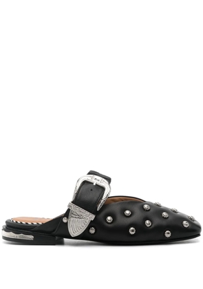Toga Pulla stud-embellished leather mules - Black