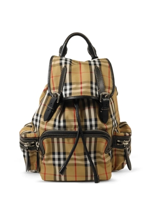 Burberry Pre-Owned House Check chain-detail backpack - Neutrals