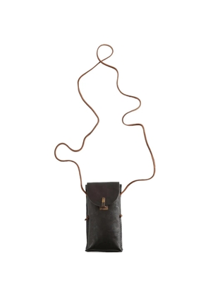 Ziggy Chen foldover-top strap clutch bag - Brown