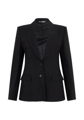 Alberta Ferretti single-breasted peak-lapel blazer - Black