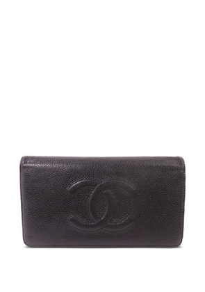 CHANEL Pre-Owned CC long wallet - Black