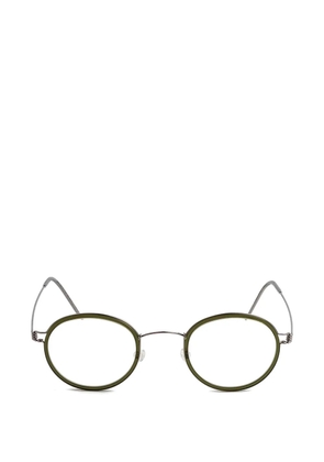 Lindberg LEX round-frame glasses - Green