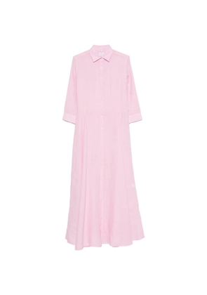 Bastoncino button-down flared maxi shirt dress - Pink
