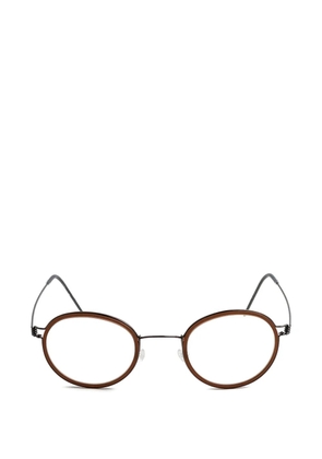 Lindberg Lex round-frame glasses - Brown