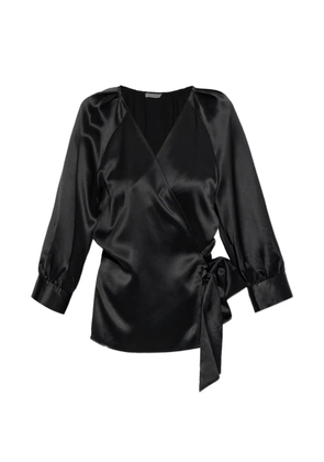 By Malene Birger Pacey wrap blouse - Black