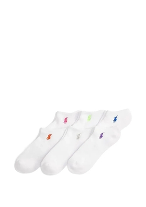 Ralph Lauren Collection logo-embroidered socks (set of six) - White