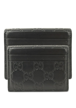 Gucci Pre-Owned GG canvas card holder - Black