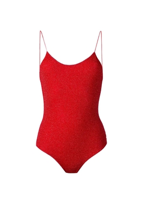 Oséree lurex swimsuit - Red