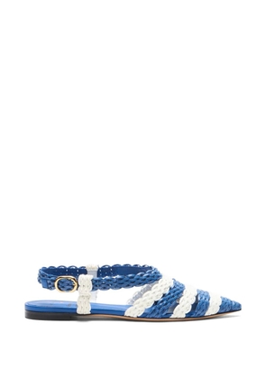 Casadei Avenida Enriquez woven ballet flats - Blue