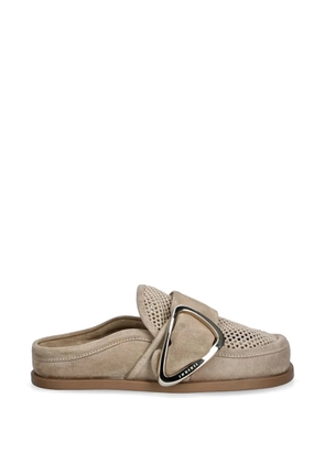 Inuikii Patchwork buckle-detail mules - Neutrals